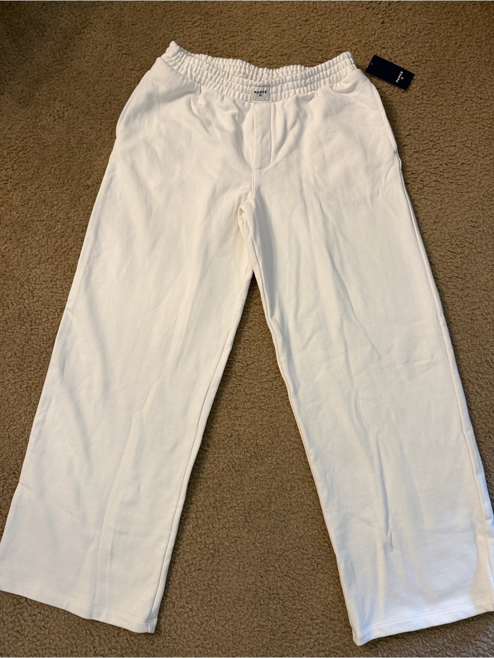 Parke x Target Cream wide leg pants